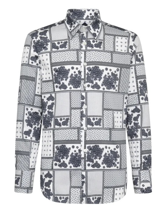 Shirt Silver Cut LS/Milano Paisley