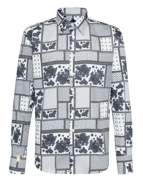 Shirt Gold Cut LS/Milano Paisley