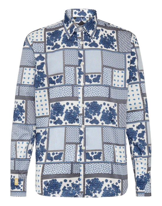 Shirt Gold Cut LS/Milano Paisley