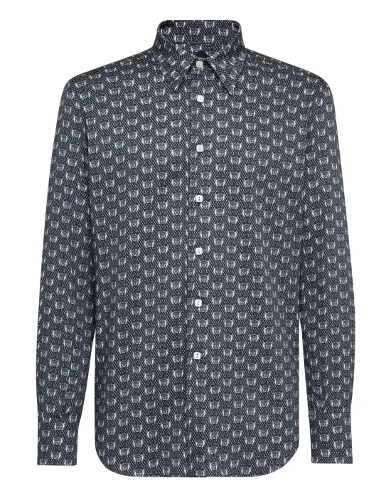 Shirt Silver Cut LS/Milano Lion