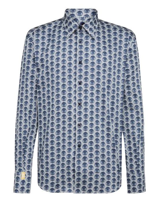 Shirt Gold Cut LS/Milano Lion