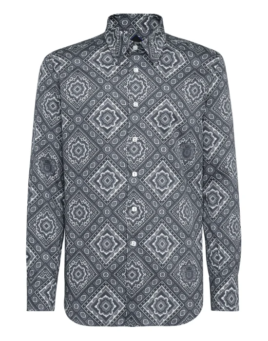 Shirt Silver Cut LS/Milano Paisley