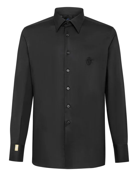 Shirt Gold Cut LS/Milano Crest