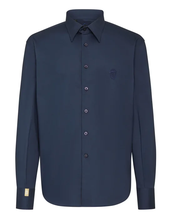 Shirt Gold Cut LS/Milano Crest