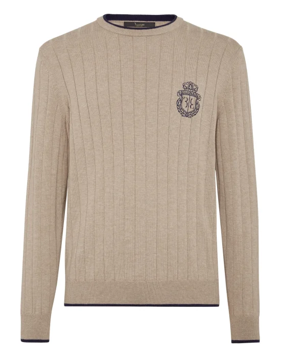 Wool/Cotton Pullover  LS