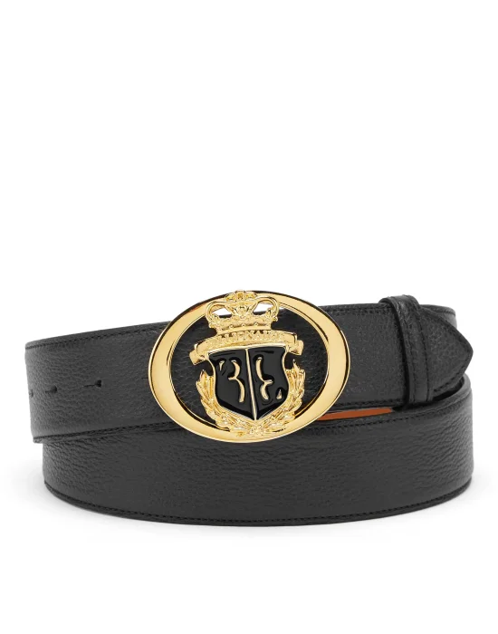 Deer Print Leather Belt