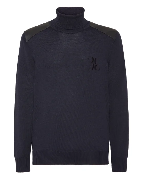 Silk/Wool Turtle Neck LS