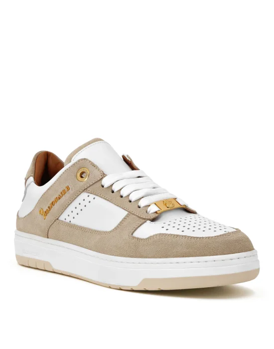 Nappa/Suede Lo-Top Sneakers