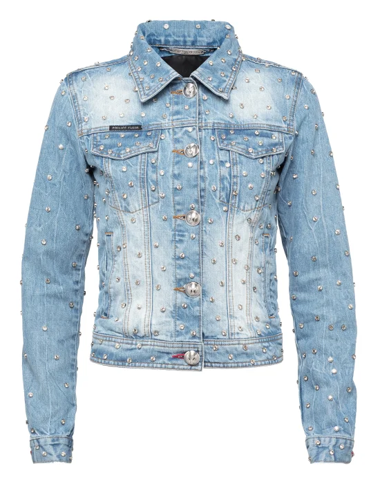 Denim Jacket "Crystals Mind"