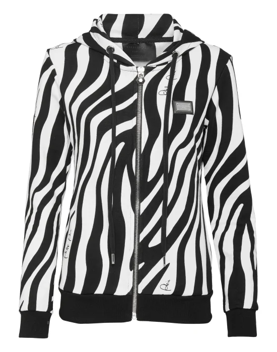 Hoodie Sweatjacket Zebra