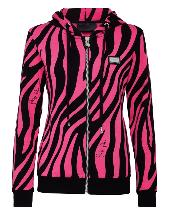 Hoodie Sweatjacket Zebra