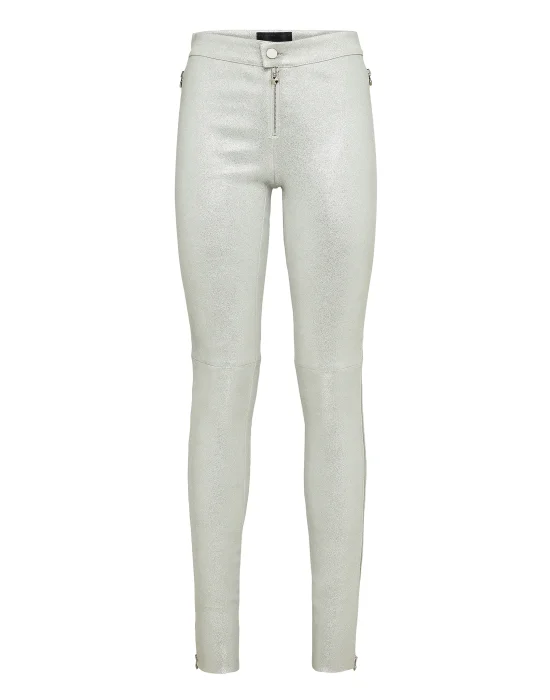 Leather Slim Trousers "Down"