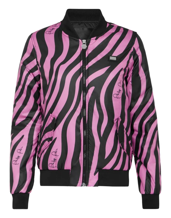 Nylon Bomber Zebra