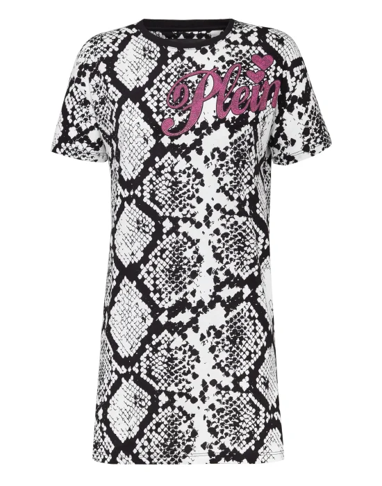T-Shirt Short Dresses Python