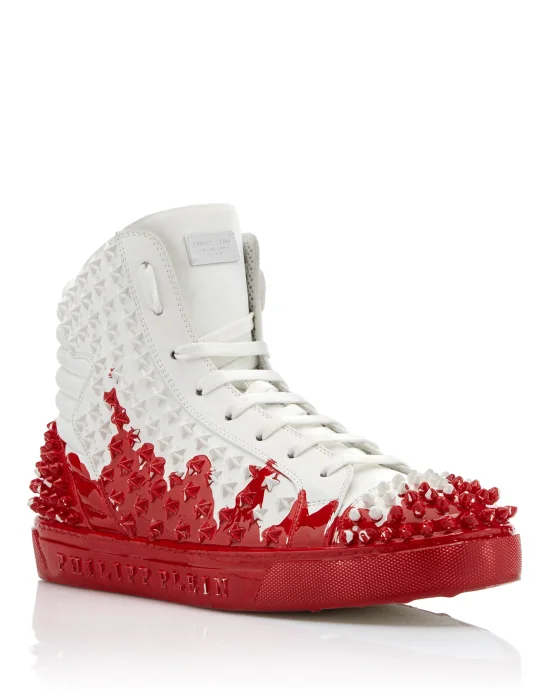 Hi-Top Sneakers "Painted"