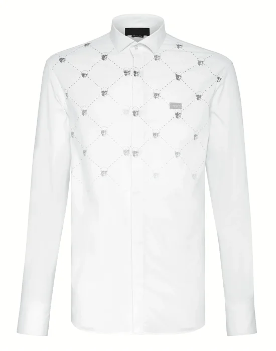 Shirt Platinum Cut LS Skull