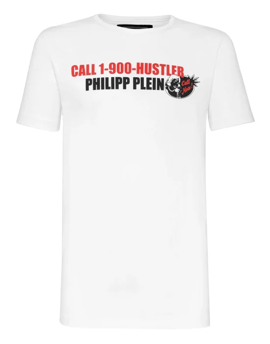 T-shirt Platinum Cut Round Neck Statement