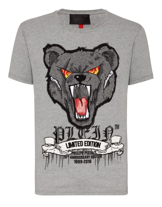 T-shirt Platinum Cut Round Neck Teddy Bear