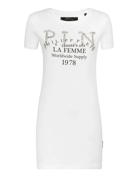 T-shirt Dress Round Neck SS P.L.N.