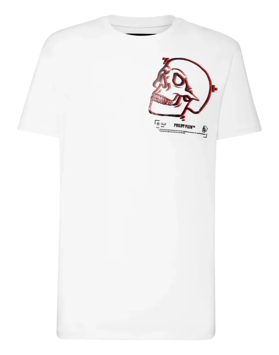 T-shirt Round Neck SS Outline Skull