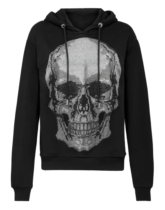 Hoodie sweatshirt Classic Skull strass