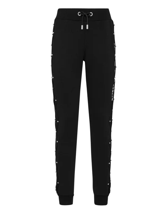 Jogging Trousers Net Crystal Touch Fringe