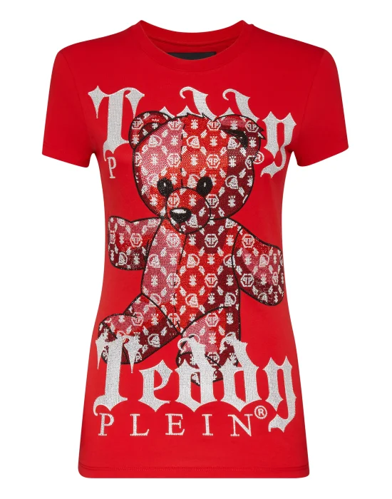 T-shirt Round Neck SS Monogram Teddy Bear