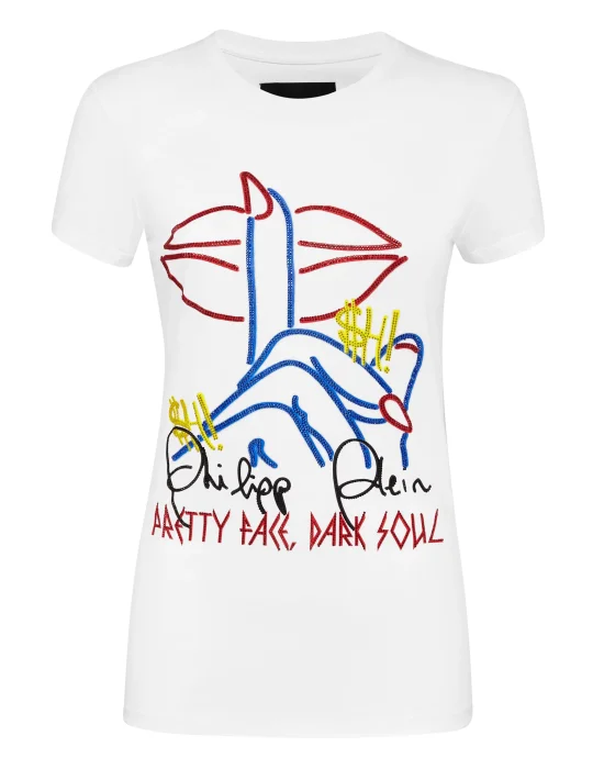 T-shirt Round Neck SS Neon lips