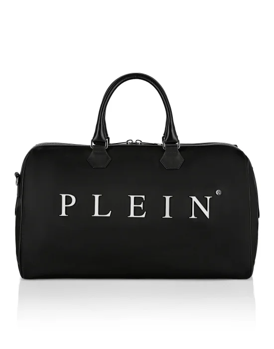 Nylon Medium Travel Bag Iconic Plein