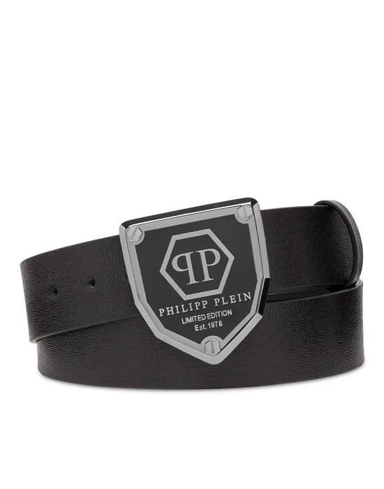 Leather Belt Hexagon