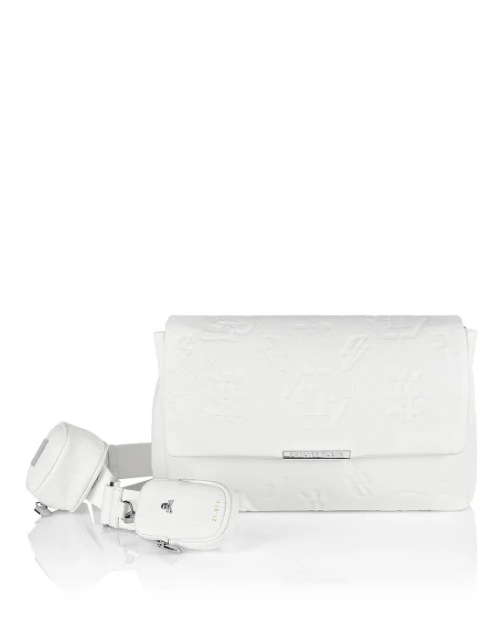 Leather maxi Shoulder Bag Monogram