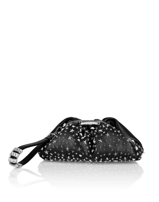 Leather Mini Pillow bag studs Stars