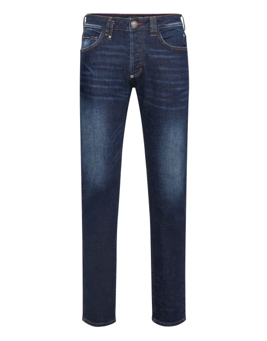 Denim Super Straight Cut Skull