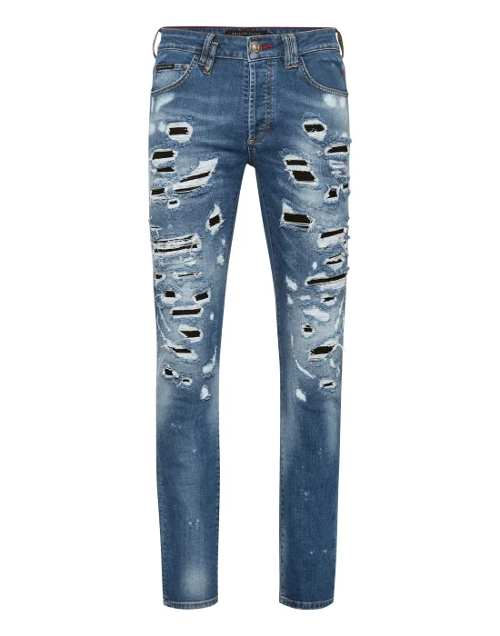 Denim Super Straight Cut Destroyed