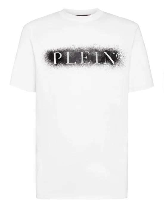T-shirt Round Neck SS Spray Effect Print Philipp Plein TM