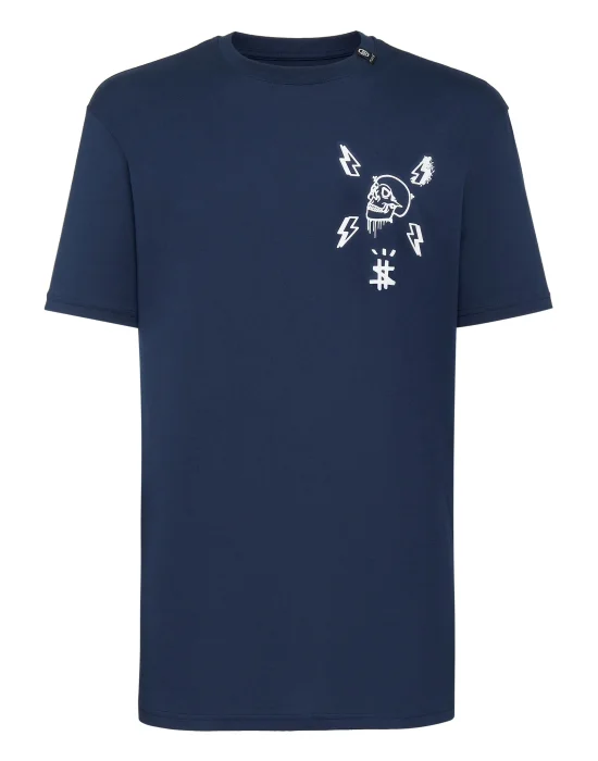 T-shirt Round Neck SS print Skull