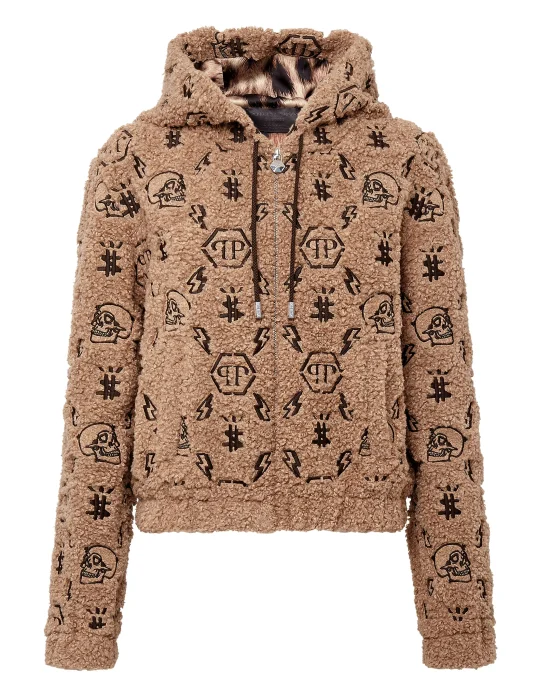 Hoodie Sweatjacket Embroidery Monogram