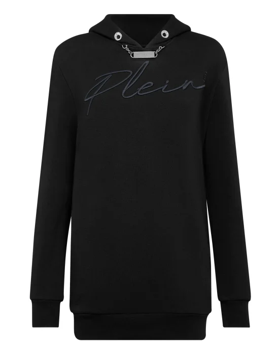 Leisurewear Hoodie dress Embroidery Signature