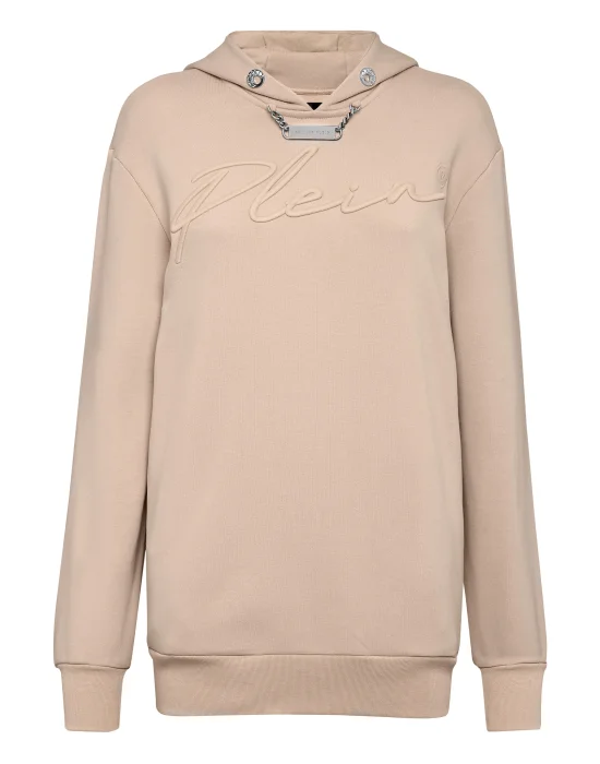 Leisurewear Hoodie dress Embroidery Signature