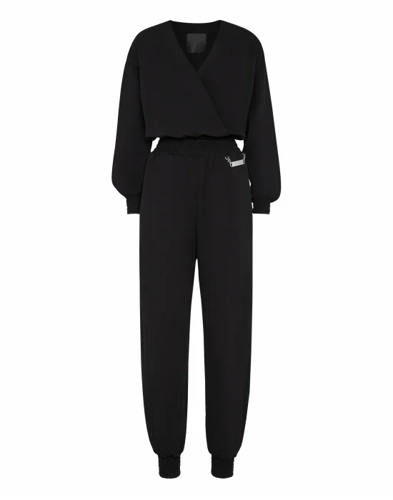 Leisurewear Jumpsuit Embroidery Signature
