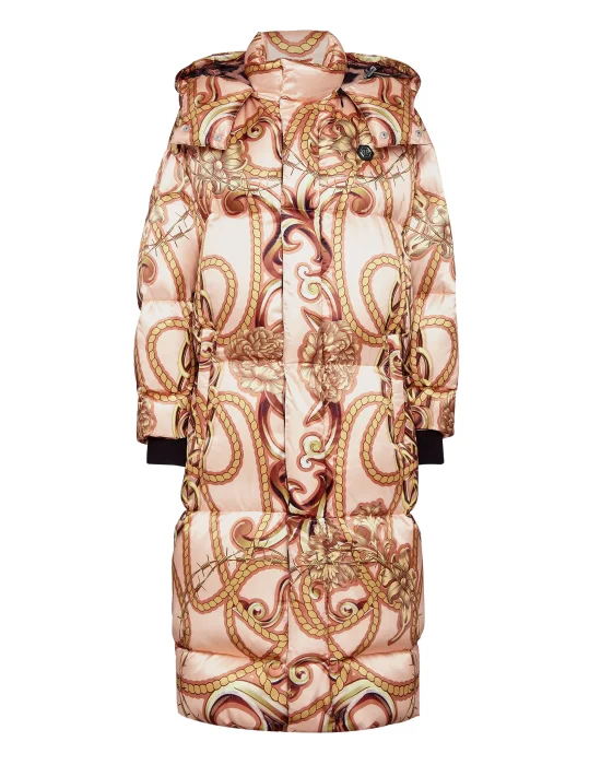 Nylon Bomber Long print New Baroque