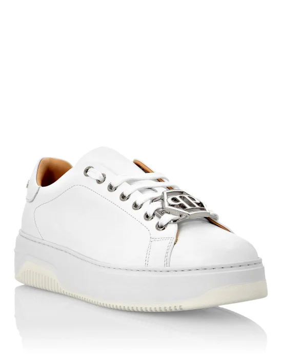 Leather Lo-Top Sneakers Hexagon