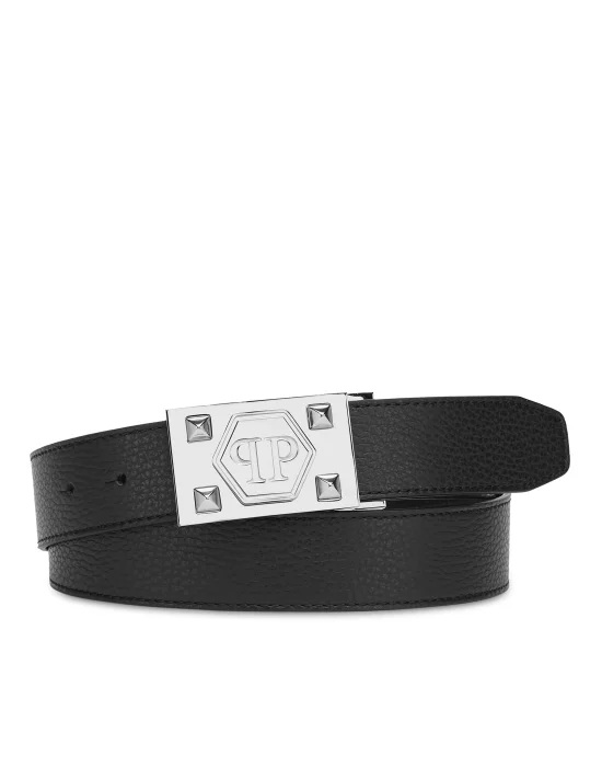 Alce Leather Belt Hexagon