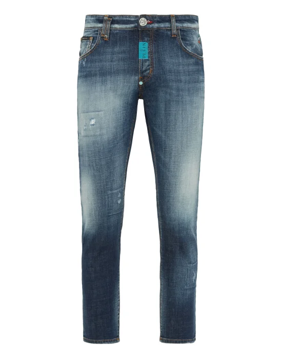 Denim Trousers Skinny Fit Hexagon