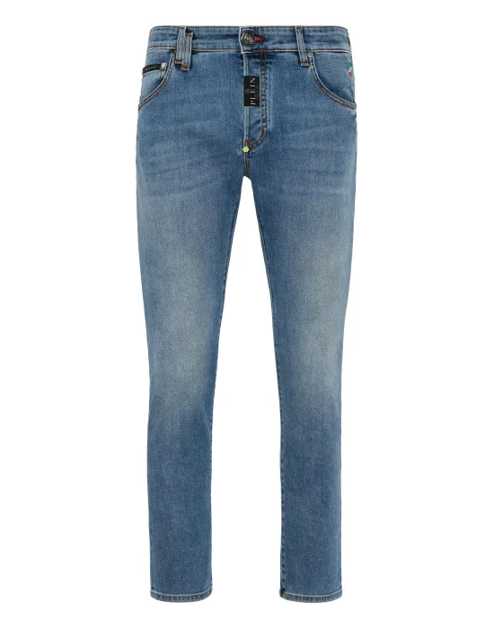 Denim Trousers Skinny Fit Hexagon