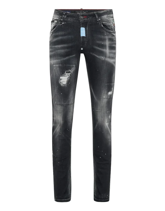 Denim Trousers Super Straight Cut Premium Hexagon