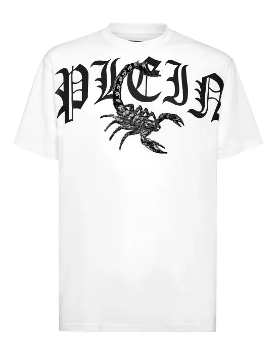 T-shirt Round Neck SS Scorpion with Crystals
