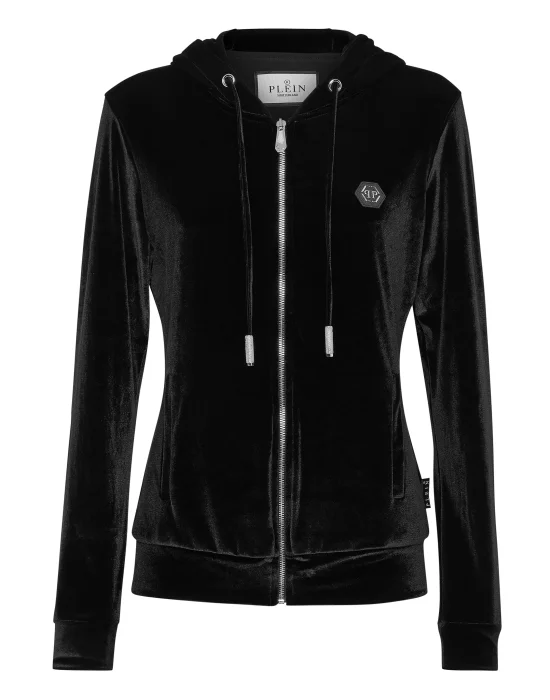 Hoodie Sweatjacket Skull strass
