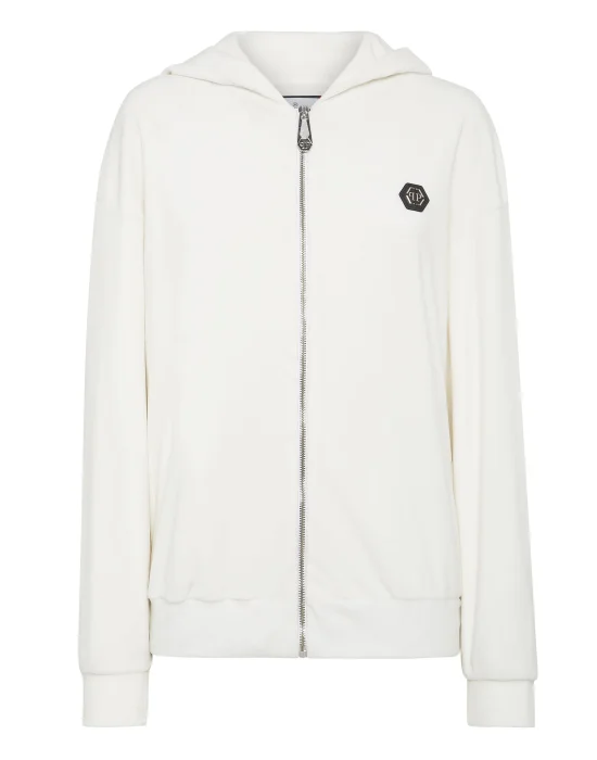 Hoodie Sweatjacket with Crystals