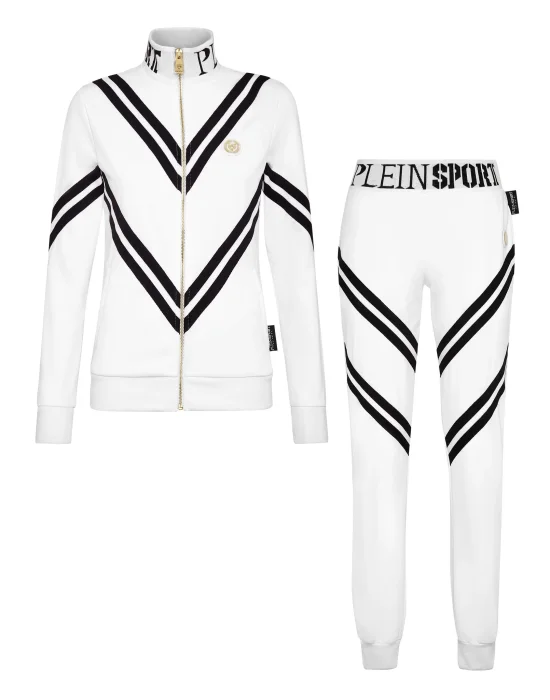 Jogging Set: Zip-up Jacket + pants Statement